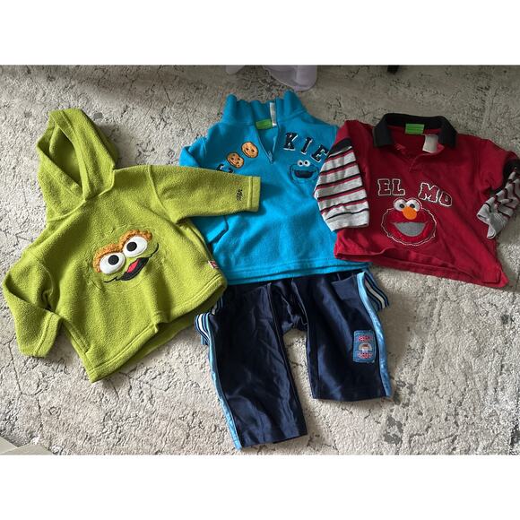 SESAME STREET Y2K 4 PIECE BUNDLE 18-24 MONTHS 4T - Picture 1 of 11